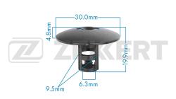 Клипса крепёжная Renault (миним. кол-во заказа 10 шт) be-3528