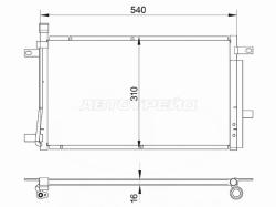 Радиатор кондиционера LADA Priora 07-18