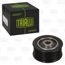 Ролик привод. ремня для а/м Mitsubishi Lancer X (07-) 1.8i/2.0i/2.4i (опор.) ребрист. (CM 5502)