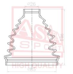 Шрус передний 23x53 5x27 SUBARU SUBARU SUBARU IMPREZA G12 2007- sb-g12