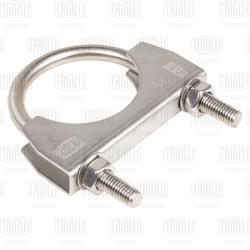 Хомут глушителя U-образный D=63 мм (стремянка) (нерж. сталь 304 SS) (UC 63 SS)