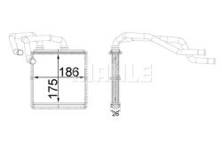 Теплообменник салона NISSAN QASHQAI AC  07-10 ah254000s