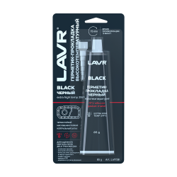 Герметик-прокладка черный высокотемп-ый BLACK LAVR 85г RTV silicone gasket maker Ln1738