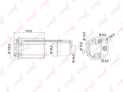 Фильтр топливный TOYOTA RAV-4 III(_A30) 2.0-2.4 / RHD 3.5 05> LF-985M