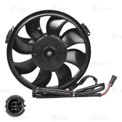 Э/вентилятор кондиц. для а/м VW Passat (B5) (96-)/Audi A4 (B5) (94-) (с кожухом) (тип Valeo) (LFAC 1801)