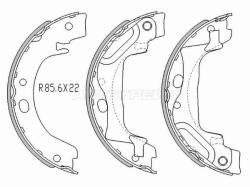 Колодки тормозные барабанные (Сзади/ Стояночный тормоз) Toyota Corolla (E120) 00-07