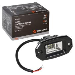Фара светодиодная прямоугольная врезная, 2LED, рассеянный свет, 20Вт, 110х51х58мм, 12/24В, PRO (ALED039)