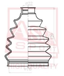 Шрус наружный 22x49x23 NISSAN NOTE E11E 2005- ns-nt