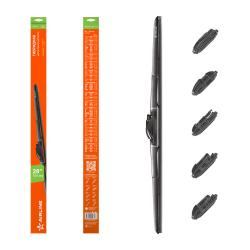 Щетка стеклоочистителя гибрид 700мм (28") 3 адаптера (AWB-H-700)