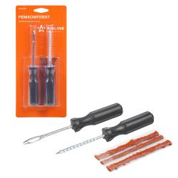 Ремкомплект для б/к шин прямые ручки (шило: для жгута+спиральное, жгуты 3 шт.) (ATRK28)