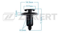 Клипса крепёжная Suzuki Toyota (миним. кол-во заказа 10 шт) be-2789