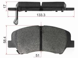 Колодки тормозные (Спереди) Hyundai Creta 15-22 / Elantra 06-16