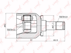 ШРУС LADA 2108-14 1.0-1.6 88> внутр. CI-4602