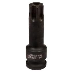 AIRLINE ATAS031 Головка ударная торцевая 1/2" DR внешний TORX T80 L=78 мм