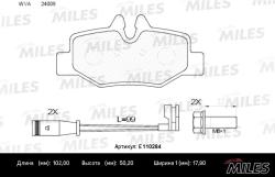 Колодки тормозные MERCEDES VIANO/VITO W639 03- задние с датч. SemiMetallic E110284