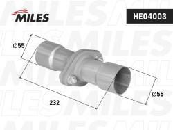 HE04003 Рем. соед. глушителя алюм. FL-55