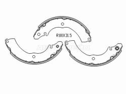 Колодки тормозные барабанные Mitsubishi Lancer 02-10 / Honda Legend 92-04