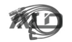 Комплект проводов зажигания (черный силикон) Audi A3, VW Bora Golf Polo A09048