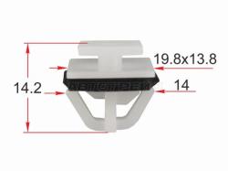 Клипса молдинга кузова HYUNDAI/KIA (1 шт.)