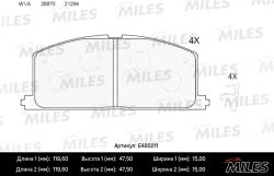 Колодки тормозные TOYOTA CAMRY/CARINA/COROLLA 83-92 передние LowMetallic E400211