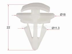 Клипса молдинга VAG (1 шт.)