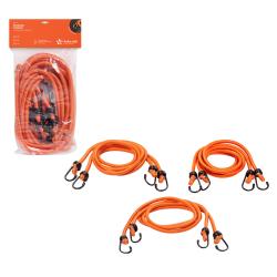 Резинки-стяжки набор 6 шт.: 2 шт.-80см, 2шт.-100см, 2шт-120см, D-8 мм, (метал. крючки) (AS-R-11)