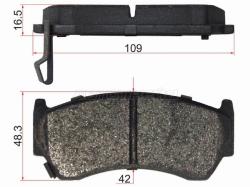 Колодки тормозные (Спереди) Nissan Almera 95-00 / Sunny 93-99 / Cube 98-02 / Presea 95-99 / Suzuki A