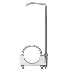 Хомут стремяночный Ф63.5мм с угловым крючком для глушителя 4401176