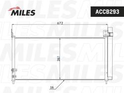Конденсер TOYOTA PRIUS 2009-/LEXUS CT200H 2010- accb293