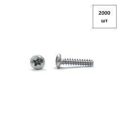 Саморез 2.9х9.5 полусф.г. DIN 7981 оц. форма F (тупой конец) (КИТАЙ) 2000шт FORTLUFT sts026284