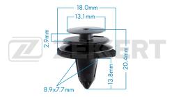 Клипса крепёжная Nissan (миним. кол-во заказа 10 шт) be-1677