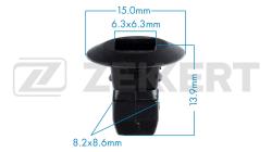 Клипса крепёжная Alfa Romeo Fiat Lancia VAG (миним. кол-во заказа 10 шт) be-1959