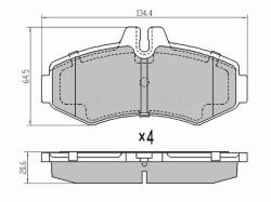 Колодки тормозные (Спереди) Mercedes-Benz V-Class 96-03 / Vito 96-03