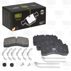 Колодки торм. для прицепов SAF (WVA № 29162) диск. с р/к (PFT 29162)