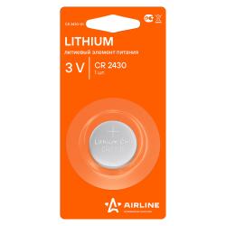 Батарейка CR2430 3V для брелоков сигнализаций литиевая 1 шт. (CR2430-01)