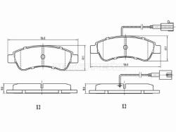 Колодки тормозные (Сзади) Peugeot Boxer 06- / Citroen Jumper 06- / Fiat Ducato 06-
