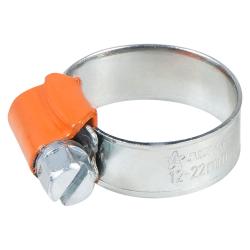 Хомут 12-22/9,7мм, червячный PRO, усиленный, W1(оцинк.), 1 шт. (AHC-S-05)