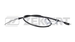 Трос стояночного тормоза левый Kia Cerato 01- Shuma I II 97- Spectra 04- bz-1004