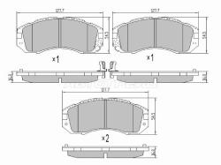 Колодки тормозные (Спереди) Subaru Impreza 92-07 / Legacy 89-03 / Outback 98-03