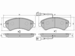 Колодки тормозные (Спереди) Peugeot Boxer 06- / Citroen Jumper 06- / Fiat Ducato 06-