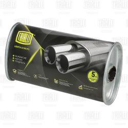 Глушитель универс. (овальный) 97х171, L=330, d=42 (алюм. сталь) (EMM 3501)