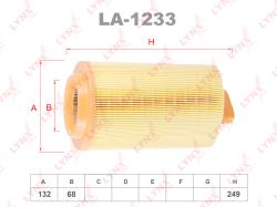 Фильтр воздушный MERCEDES-BENZ C180K-230K(W203/W204) 02> / E200K(W211/W212) 06> / SPRINTER 1.8 08> la-1233