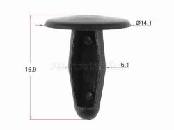 Клипса обшивки капота NISSAN (1 шт.)