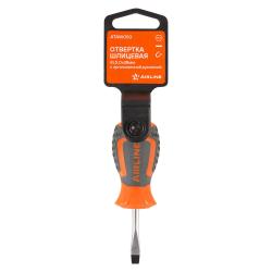 Отвертка шлицевая SL5.0x38мм, магнитный наконечник, пласт.подвес (ATAW050)