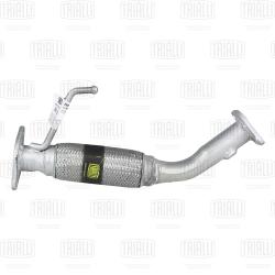 Труба приёмная для а/м Hyundai Solaris (10-)/Kia Rio (11-) с гофрой (алюм. сталь) (ERP 0801)