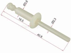 Клипса заклепка пластиковая (1 шт.)