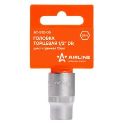 Головка торцевая 1/2" шестигранная 12мм, пласт.подвес (AT-S12-05)