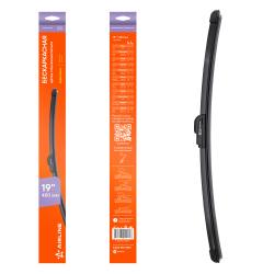 Щетка стеклоочистителя бескаркас 480мм (19") 1 адаптер (Hook 9x3, 9x4 - Крючок 9x3, 9x4) (AWB-BKP-475)