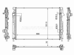 Радиатор Land Rover Discovery Sport 14-23 / Range Rover Evoque 15-18
