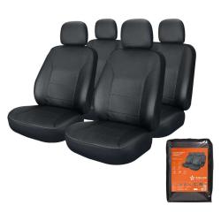 AIRLINE ACS-UEL-02 Чехлы для сидений универсальные "CARDINAL", 11 пред., экокожа, цвет черный